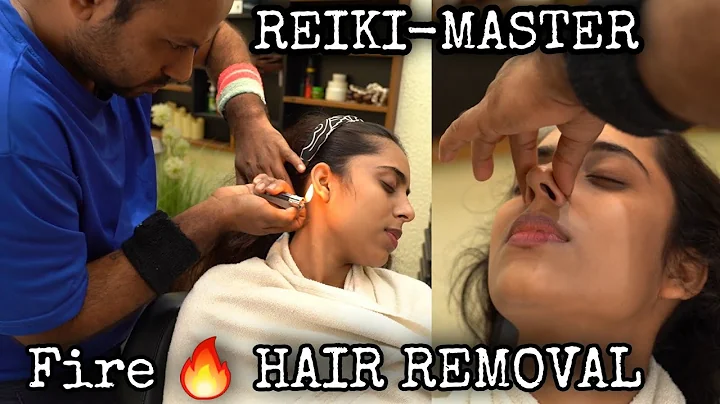 ASMR Head massage, Nancy's first Fire  Hair remova...