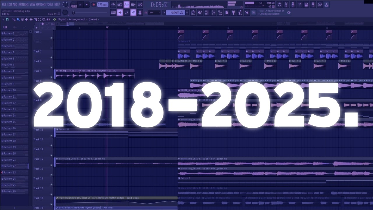 evolution of my music (2018-2025)