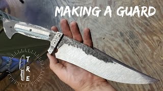 Making A Guard For A Full Tang 5160 Bowie | Shop Talk Tuesday 106 |