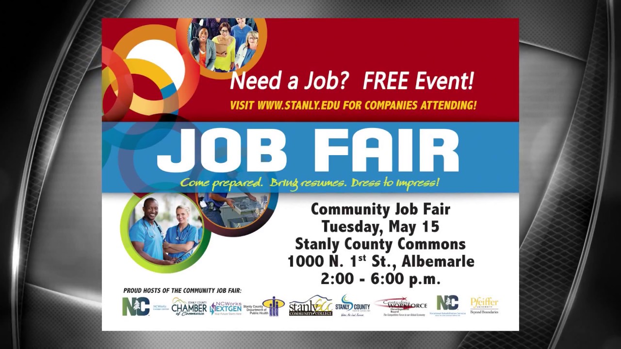 Stanly County Community Job Fair YouTube