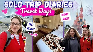 My First Solo TRAVEL DAY to Disneyland Paris ✈️ 23 Hours of Rain and Magic ✨🏰🐭