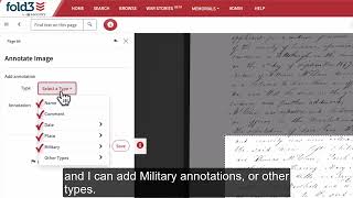 Fold3 Viewer and Annotations