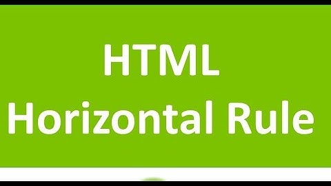 HR tag and align(center) attribute explained. All about HTML.