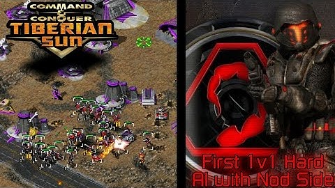 C&C Tiberian Sun - First 1v1 Hard AI Skirmish with Nod Side