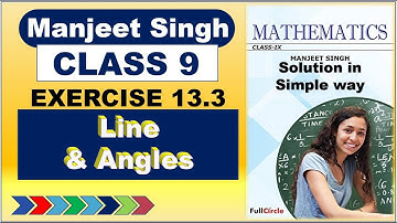 Manjeet Singh Math Clss 9 | Exercise 13.3  | Q.1 to Q.5