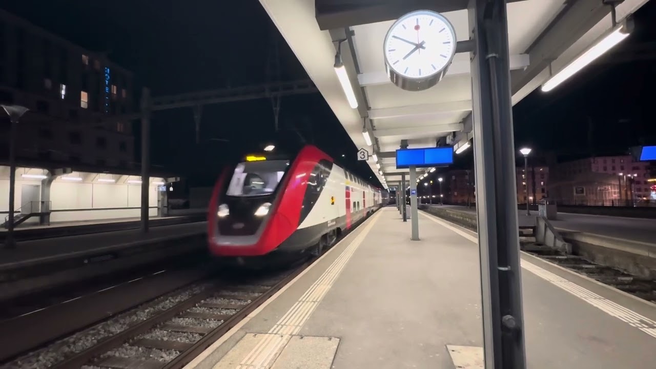 TGV, TER, Léman Express and CFF Trains at Geneva Station in Switzerland - March 2025