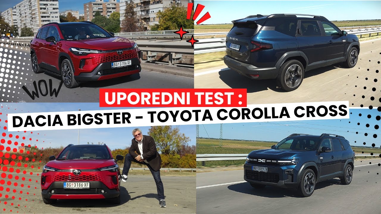 Uporedni TEST: Dacia Bigster protiv Toyota Corolla Cross