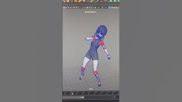 WIP monita china boxeando #3dmodeling #design #modelo3d #animation #mixamo #autodesk