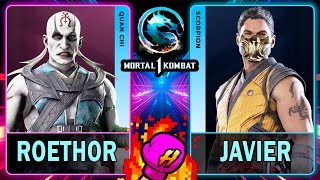 MK1 Roethor (QUAN CHI) VS Javier (SCORPION)🥊Mortal Kombat 1🥊4K 60ᶠᵖˢ