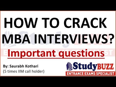 How to crack mba job interview