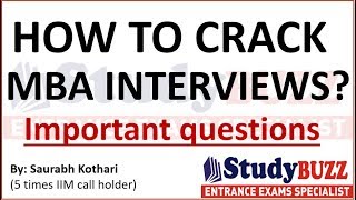 How to crack MBA interviews? Tips, important questions & answers