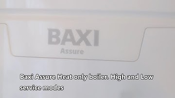 Baxi Assure service mode