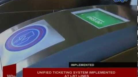 Unified Ticketing System implemented at LRT lines