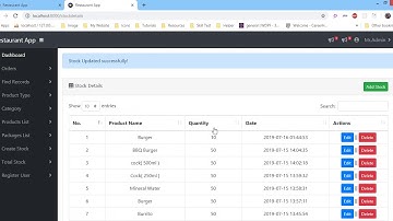 Restaurant Management Application Using Laravel 5.8