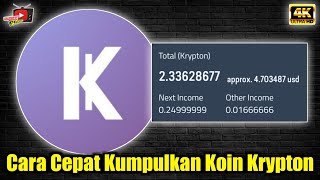 Krypton Network Update ✅ Cara Cepat Tambah Koin Dan Tambah Jam Mining, Sebentar Lagi Mainnet screenshot 1