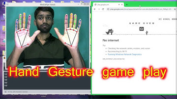 A.I Hand gesture playing a game