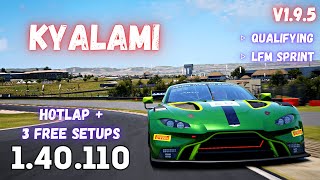 Athlete Statistics ASTON MARTIN V8 VANTAGE GT3 | KYALAMI 1.40.1 | HOTLAP + FREE SETUP | ACC v1.9