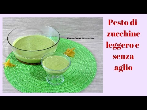 Pesto di zucchine Bimby light e senza aglio | Divertirsi in cucina