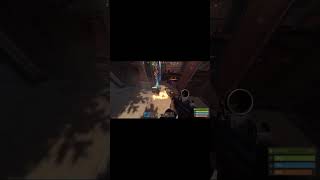 Raiding the servers biggest auto turret roof camper! #rust #rustclips #rustraid