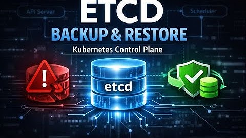 Kubernetes : Sauvegarde et restauration d’etcd (Backup & Restore du Control Plane)