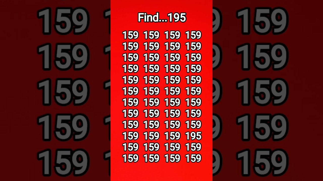 Find The Number 195 Quiz
