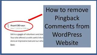 How to remove Pingbacks from WordPress website | WordPress Forums