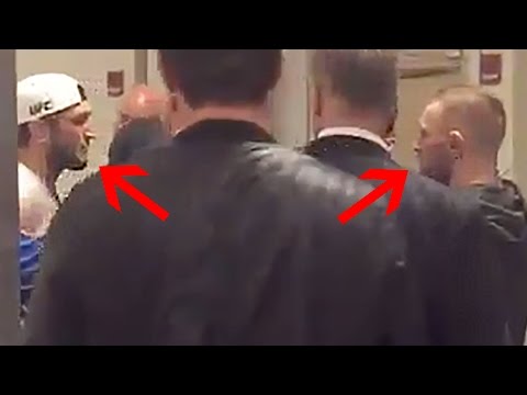 Conor McGregor Tries To Start Fight with Tyron Woodley & Khabib Nurmagomedov at UFC 205 Weigh Ins