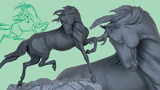 The Making of Original Equine Horse Sculpture Oran - How to & the Story