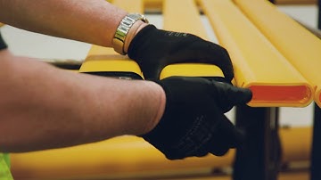 eFlex Pedestrian Barrier 3 Rail Safety Barrier Install Video