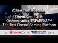 Cc16 cinemeccanicaesparena the first cinema gaming platform