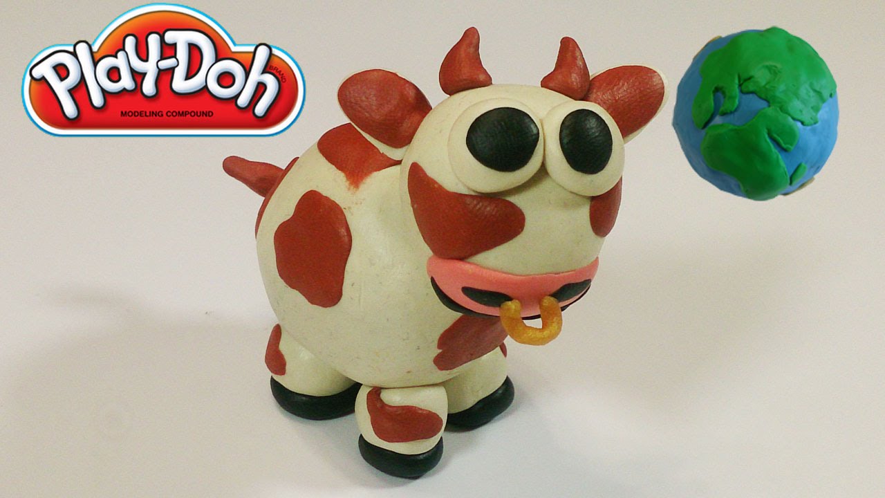 play doh cow