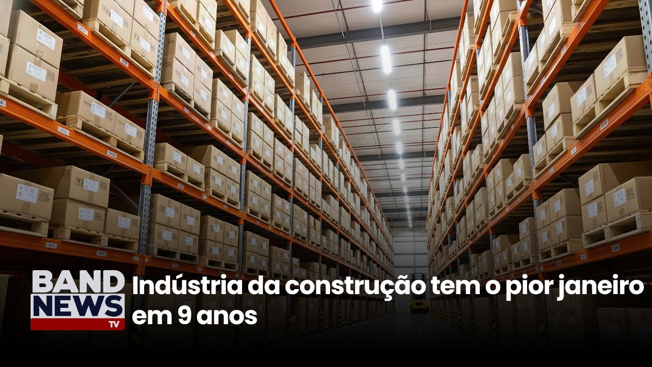 Indústria da construção tem o pior janeiro em 9 anos | BandNews TV