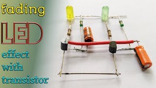 Fading LED chaser using transistor || LED chaser with transistor