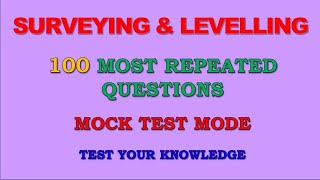 Surveying and Levelling 100 Most Repeated MCQ | Civil Engineering MCQ | SSC JE | Kerala PSC screenshot 3