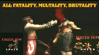 SEMUA FATALITY, MULTALITY, BRUTALITY LIU KANG | MORTAL KOMBAT SHAOLIN MONKS screenshot 3