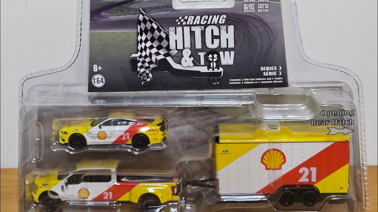 Greenlight 2019 Ford F-350 Lariat Dually Drivers 1:64 Modellino Diecast Rosso