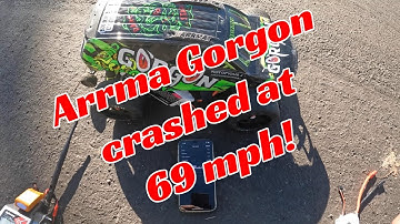 Arrma Gorgon crash during speed run
