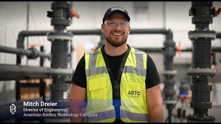 Director of Engineering, Mitch Dreier, at ABTC's Lithiumion Battery Recycling Facility