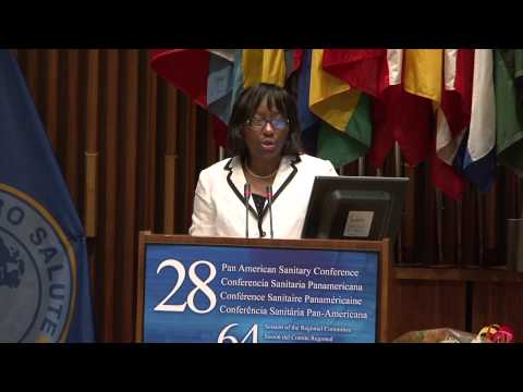 Dr Carissa Etienne, Director-elect of PAHO, 2013-2018