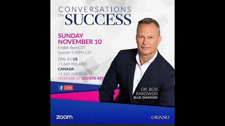 November 10th Conversations on success with Robert...