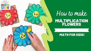 How To Make Multiplication Flowers!! EASY Craft! Times Tables Hack!!