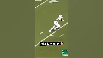 The fake fair catch is legendary 🔥