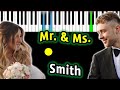 Егор Крид - Mr. & Mrs. Smith (feat. Nyusha)  | Piano_Tutorial | Разбор | КАРАОКЕ | НОТЫ + MIDI