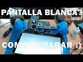 Como reparar cuando una notebook con pantalla blanca? Toshiba c845