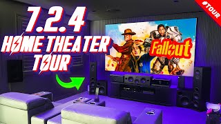 My ULTIMATE 7.2.4 Home Theater Tour 2024! 4K DOLBY ATMOS   Krix / XGIMI / Valencia / Yamaha