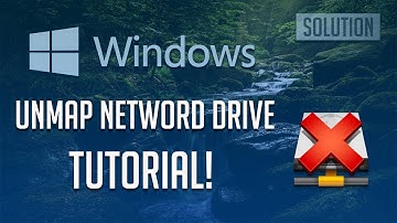 How to Unmap a Network Drive in Windows 10/8/7 - [Tutorial]