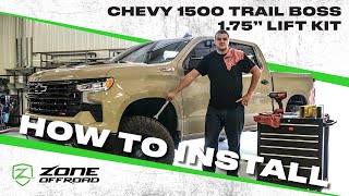 How to Install a 1.75' Lift Kit on a 2022 Chevy Trail Boss