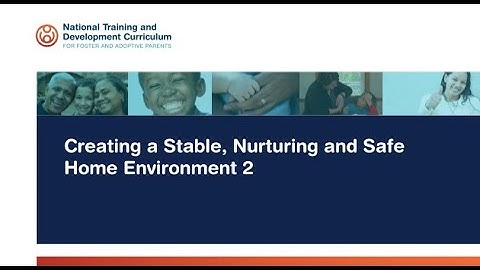 NTDC Classroom: Creating a Stable, Nurturing and Safe Home Environment – Kitchen Scene 2