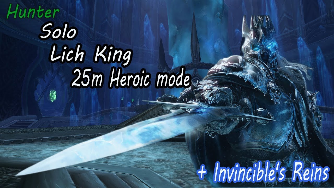 WoW - Hunter solo The Lich King 25 Heroic mode ...