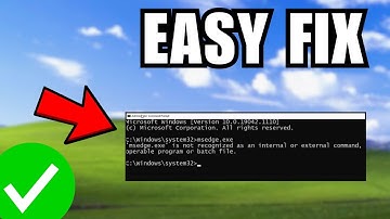 How To Fix Not Recognized As Internal Or External Command Operable Program Or Batch File